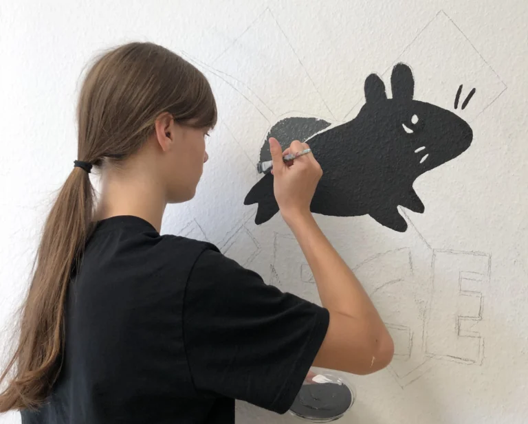 Projektwoche Schulgestaltung Wandbild